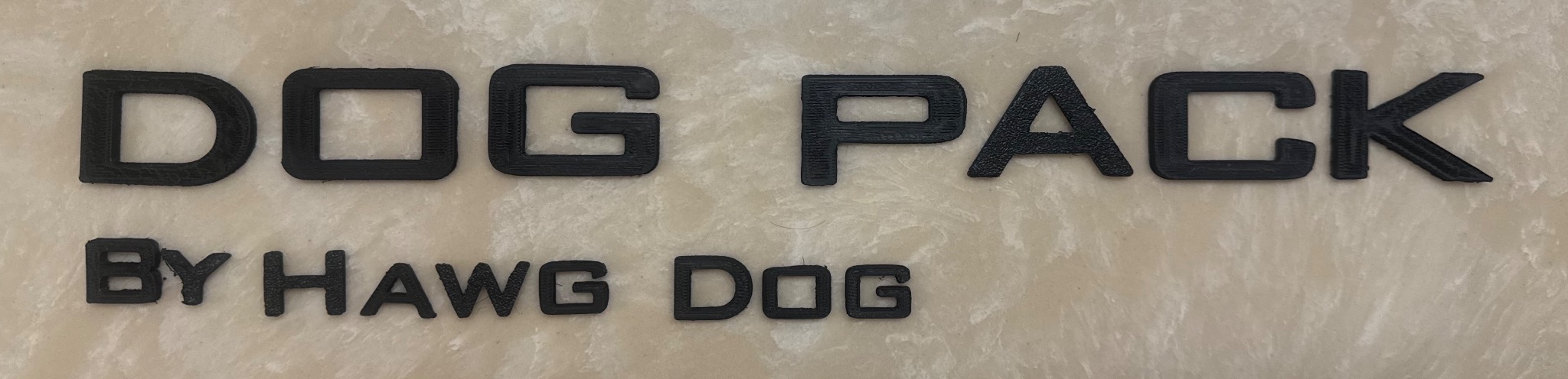 DOG PACK by HAWGDOGS branding
