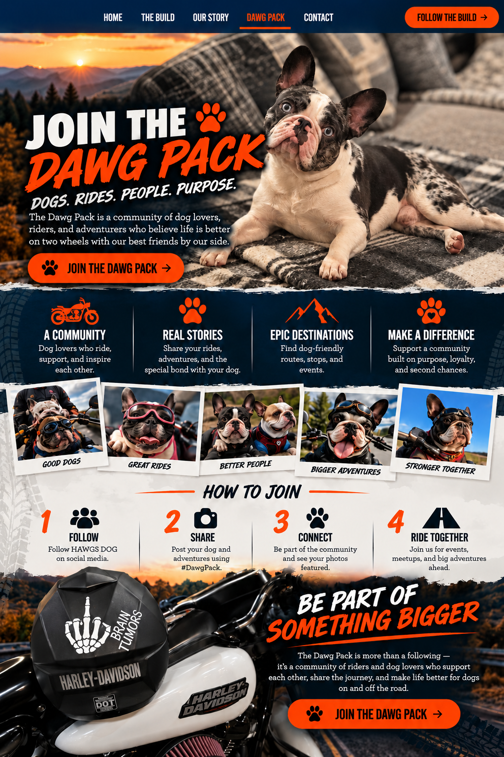 Join the Dawg Pack — dogs, rides, people and purpose